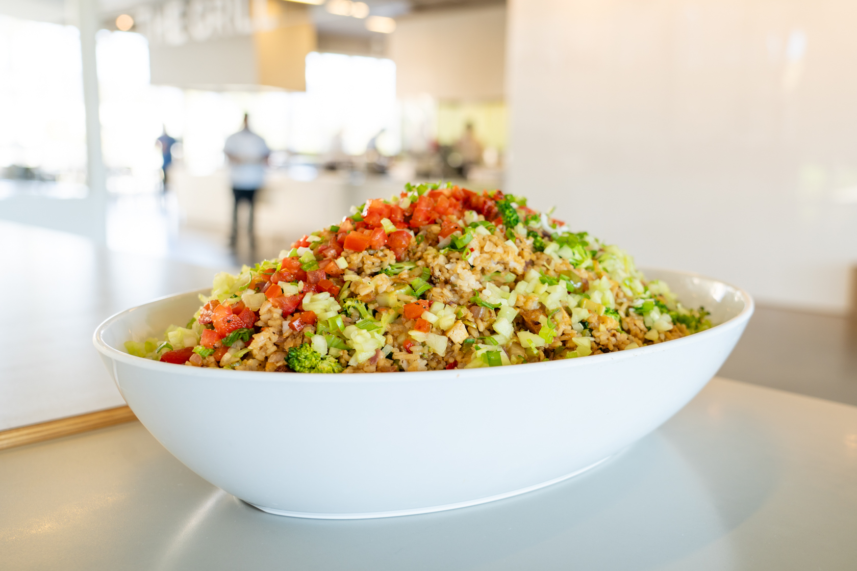 Photo of fresh food in a white bowl