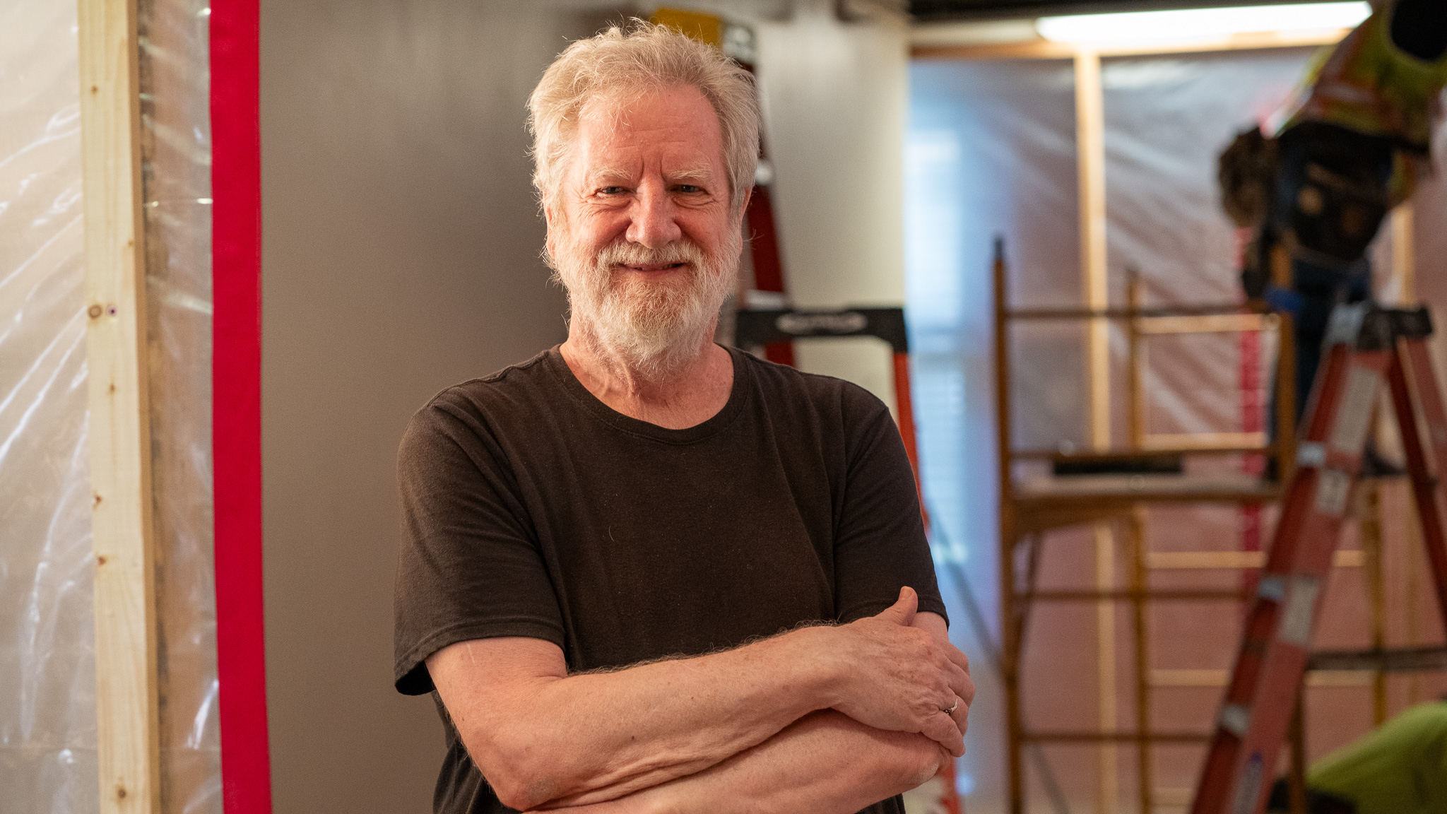 Portrait of David McCutchen in construction
