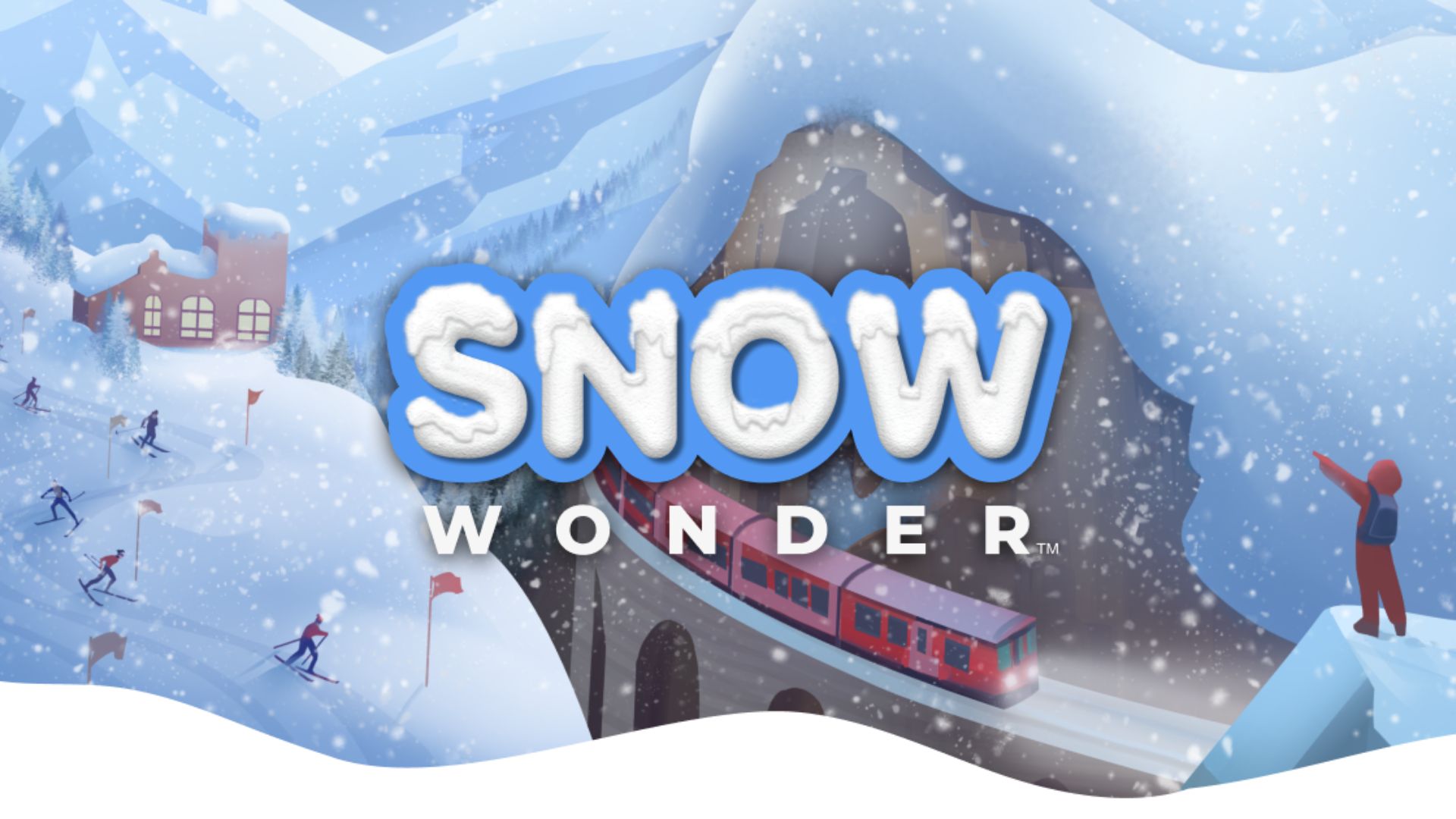 animated image of snow covered landscape with train