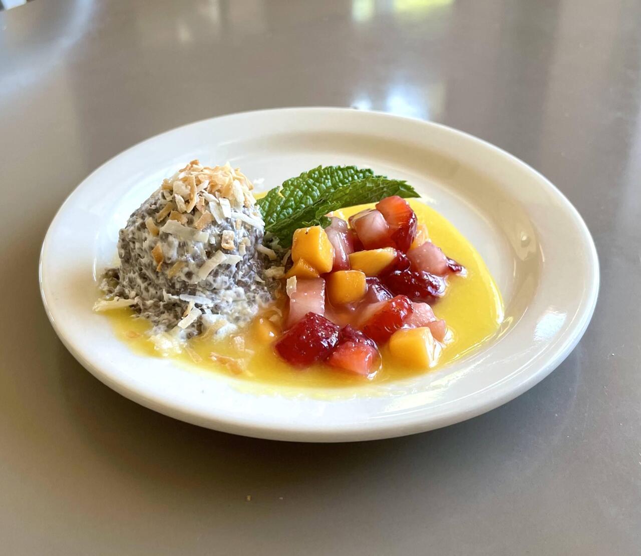 Colorful plate of food