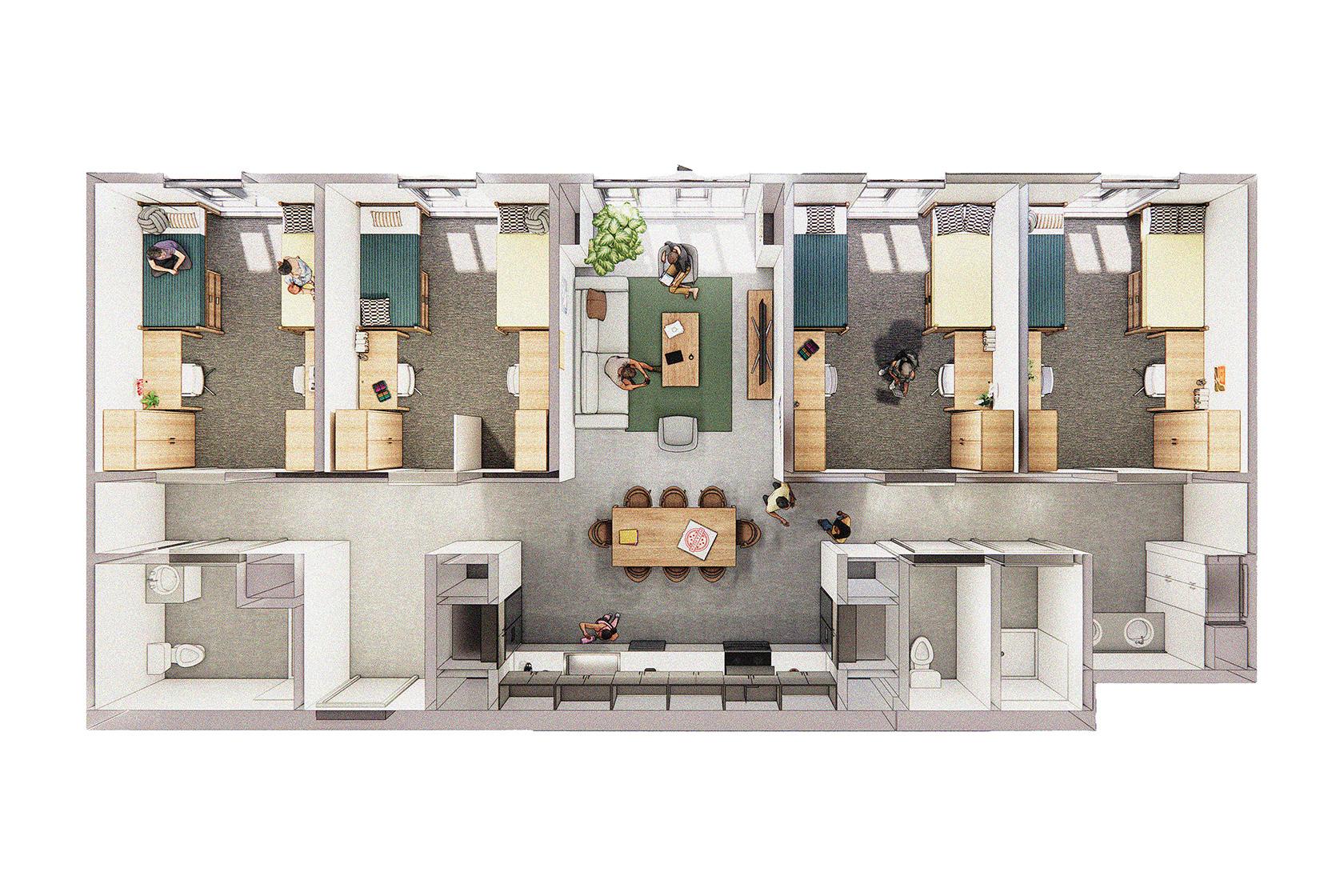 Four bedroom layout